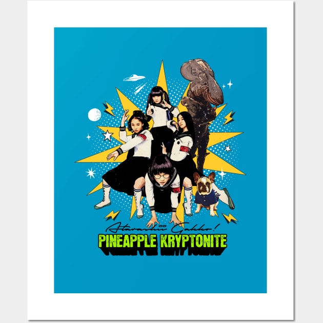 Atarashii Gakko! Pineapple Kryptonite Wall Art by TonieTee